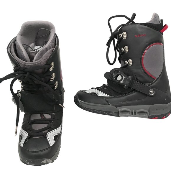 BURTON FILAMENT SI STEP IN SNOWBOARD BOOTS!  9 GRAY & BLACK EXCELLENT CONDITION - Picture 1 of 3